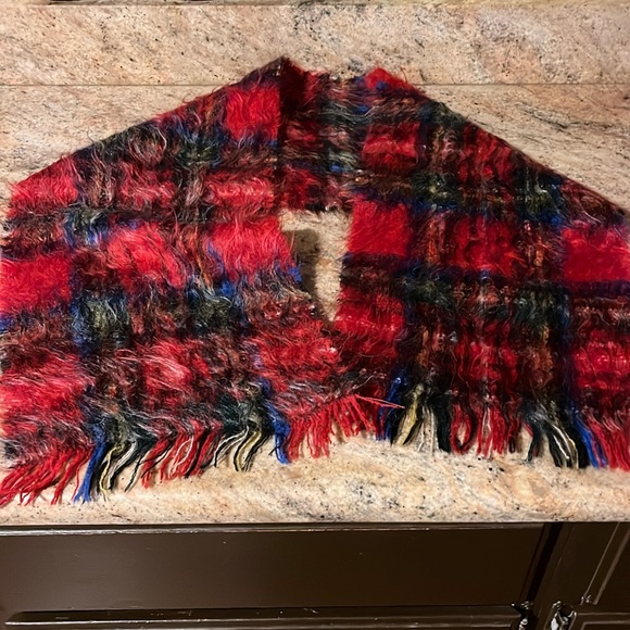 Vintage Andrew Stewart Scotland Mohair Tartan Plaid Wool Blend Scarf. - Picture 2 of 6